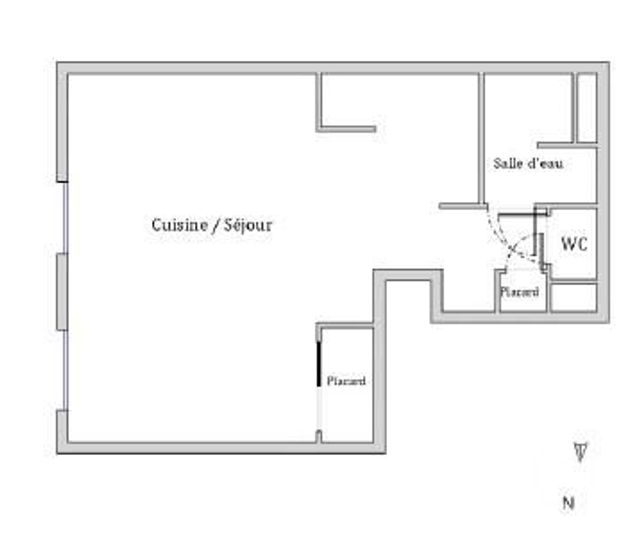 Appartement Studio à vendre - 1 pièce - 33.3 m2 - LYON - 69007 - RHONE-ALPES - Century 21 Presqu'Île Immobilier